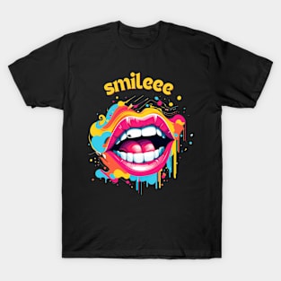 Smile Shirt ,Positive Vibes,Smiley Gesicht,süßes T-Shirt,Happy Shirt T-Shirt